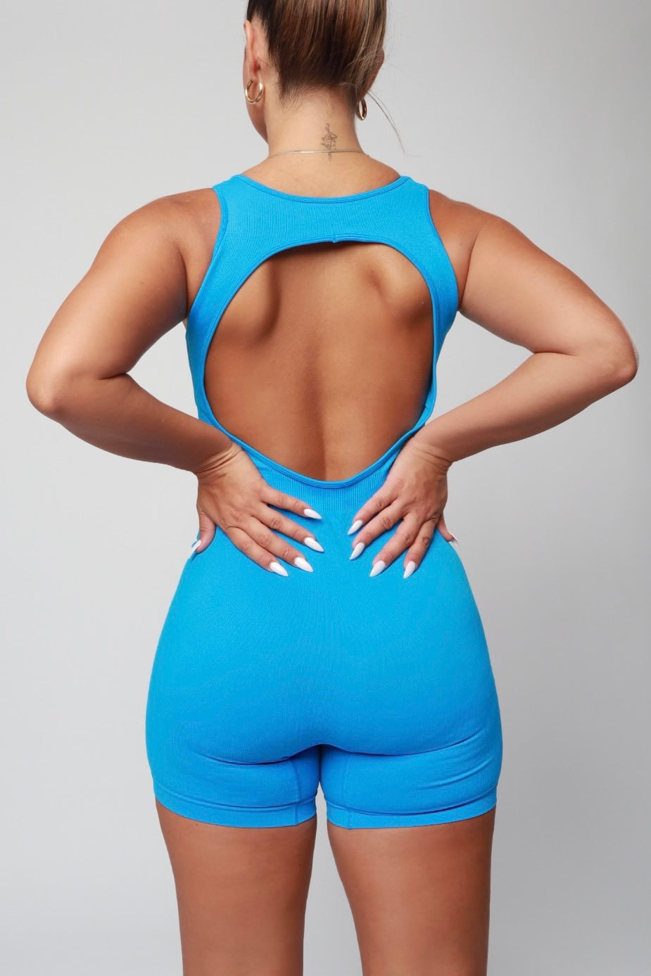 Electric Blues Romper
